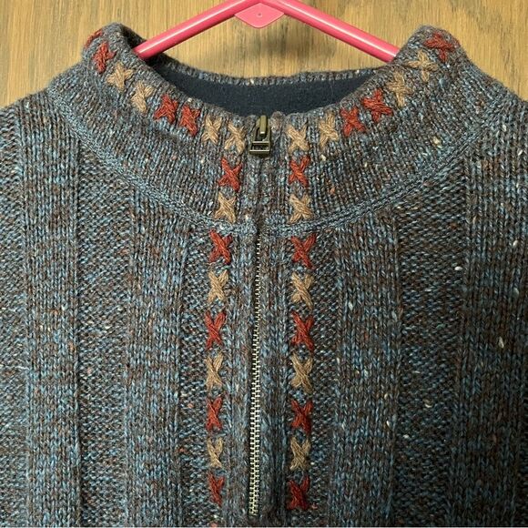 Woolrich Indigo Heather Wool Blend Sweater - Picture 4 of 8